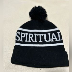 Spiritual Gangster Toque black white pom pom